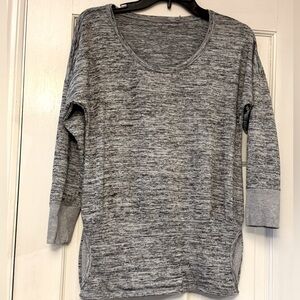 Athleta Heather Gray Knit Top